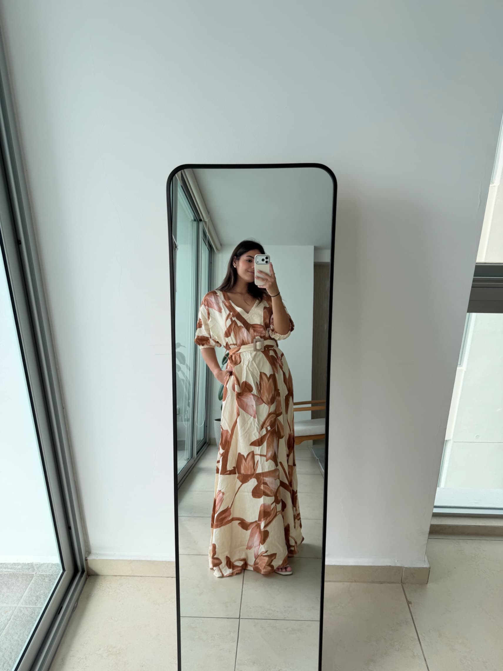 Vestido Idara Beige