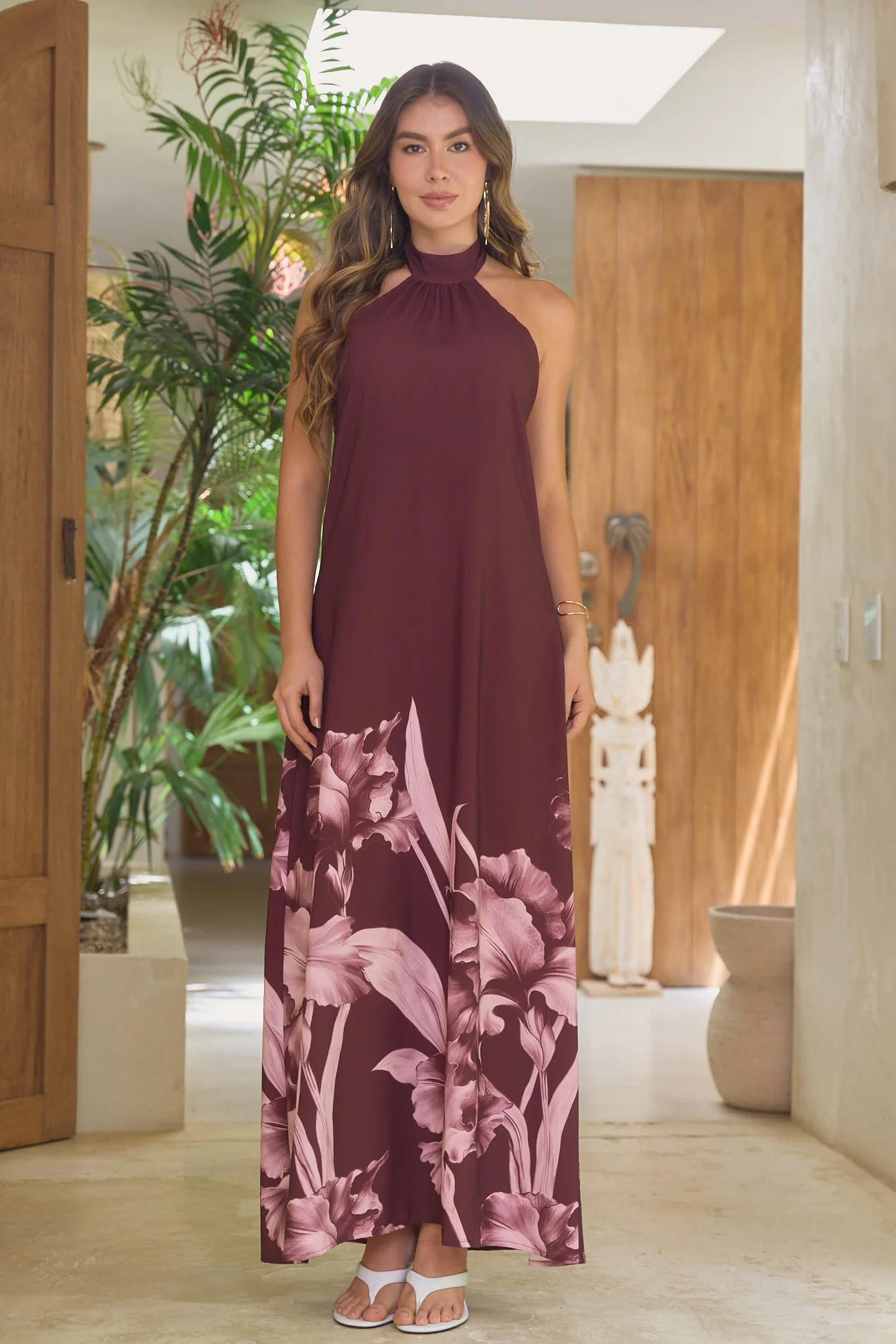 Vestido Africa Vino Tinto - 1